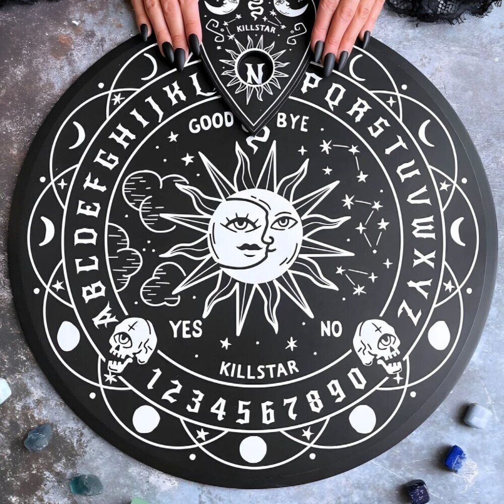 Killstar ✦ Spiritus Round Spirit Board ✦ Celestial Sun Moon Planchette Gothic